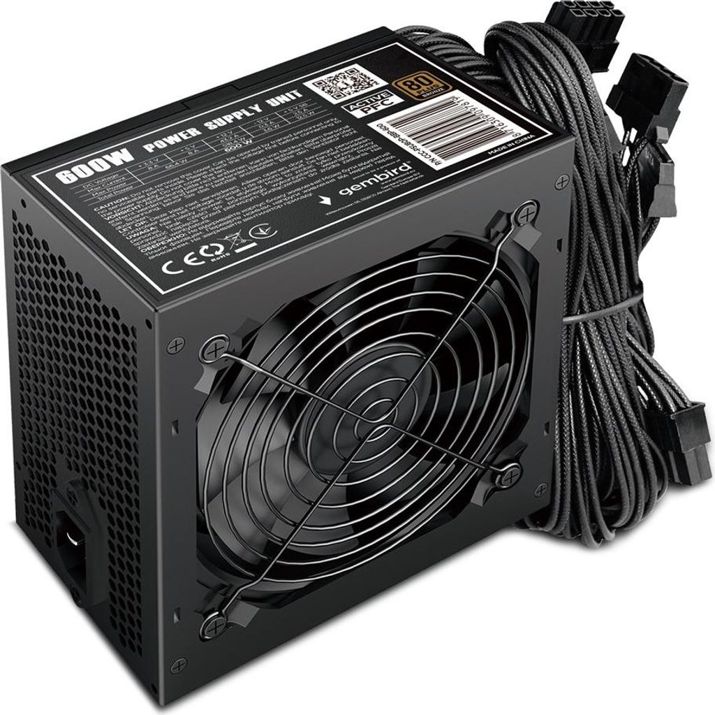 Gembird CCC-PSU80P-BBP-600 Netzteil 600 W 24-pin ATX ATX Produktbild 