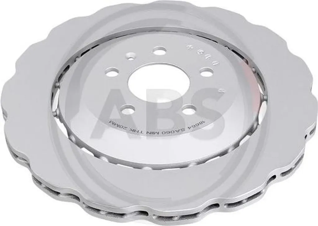 Disque de Frein 18664 A.B.S. Haute Résistance OE 4G8615601(L) pour Audi A7