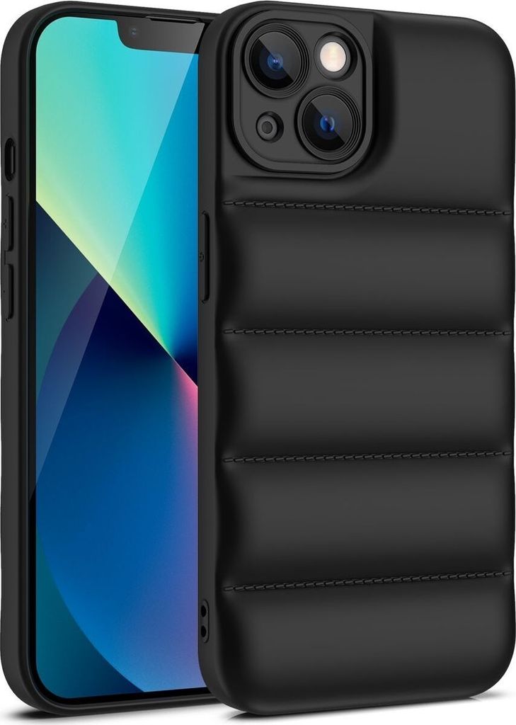 König Design Hülle kompatibel mit Apple iPhone 15 Kunststoff Soft Handyhülle - Handy Case Schwarz