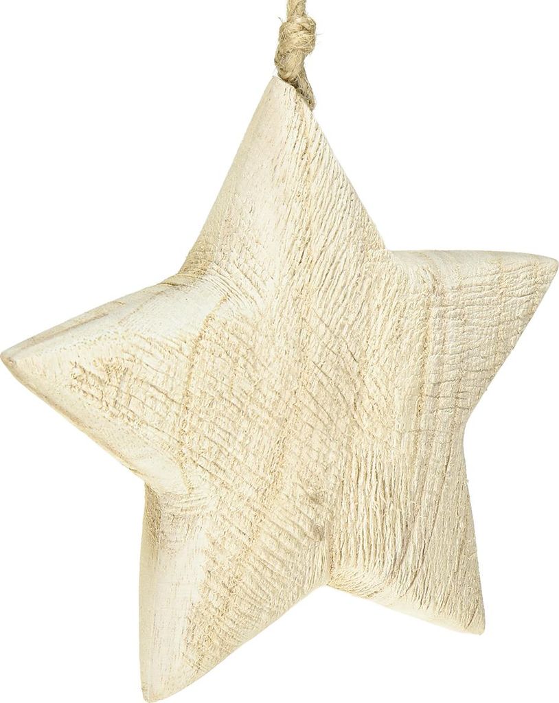 Weihnachtlicher Holzanhänger Stern ausHolz für Dekoration