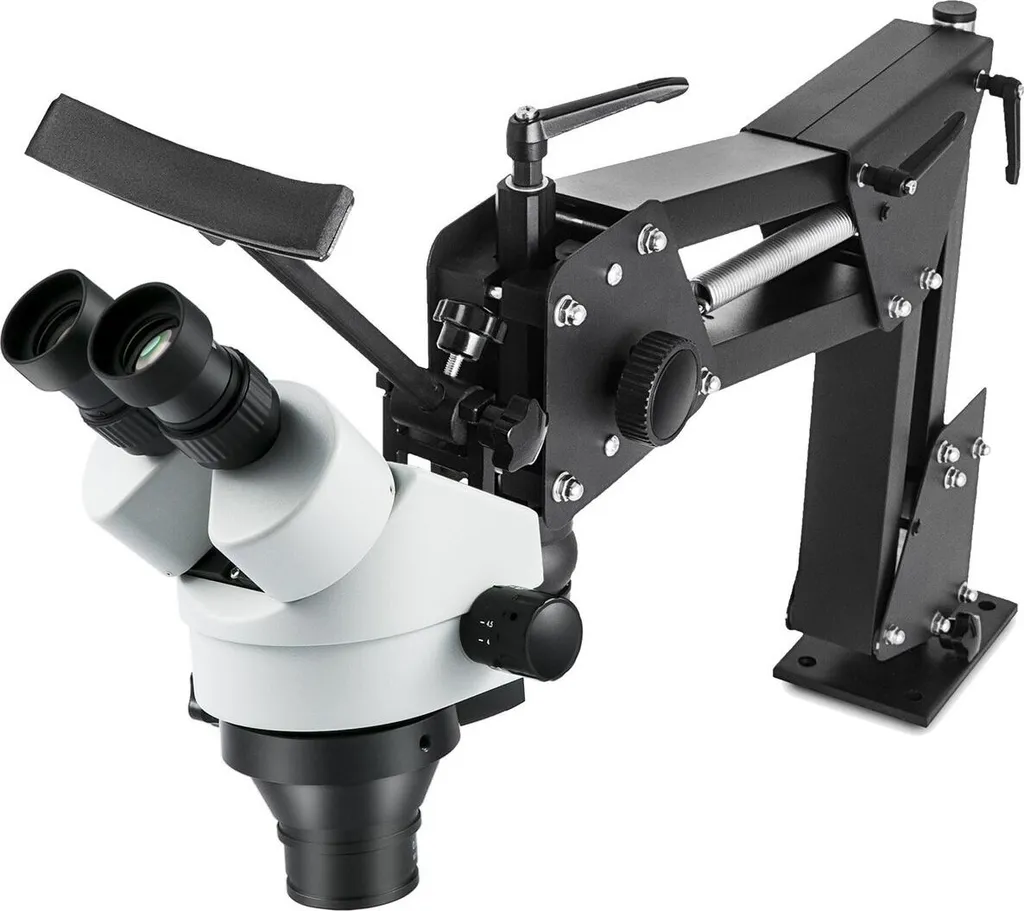 Microscope de gravure pour bijoux 7X-45X avec support flexible réglable