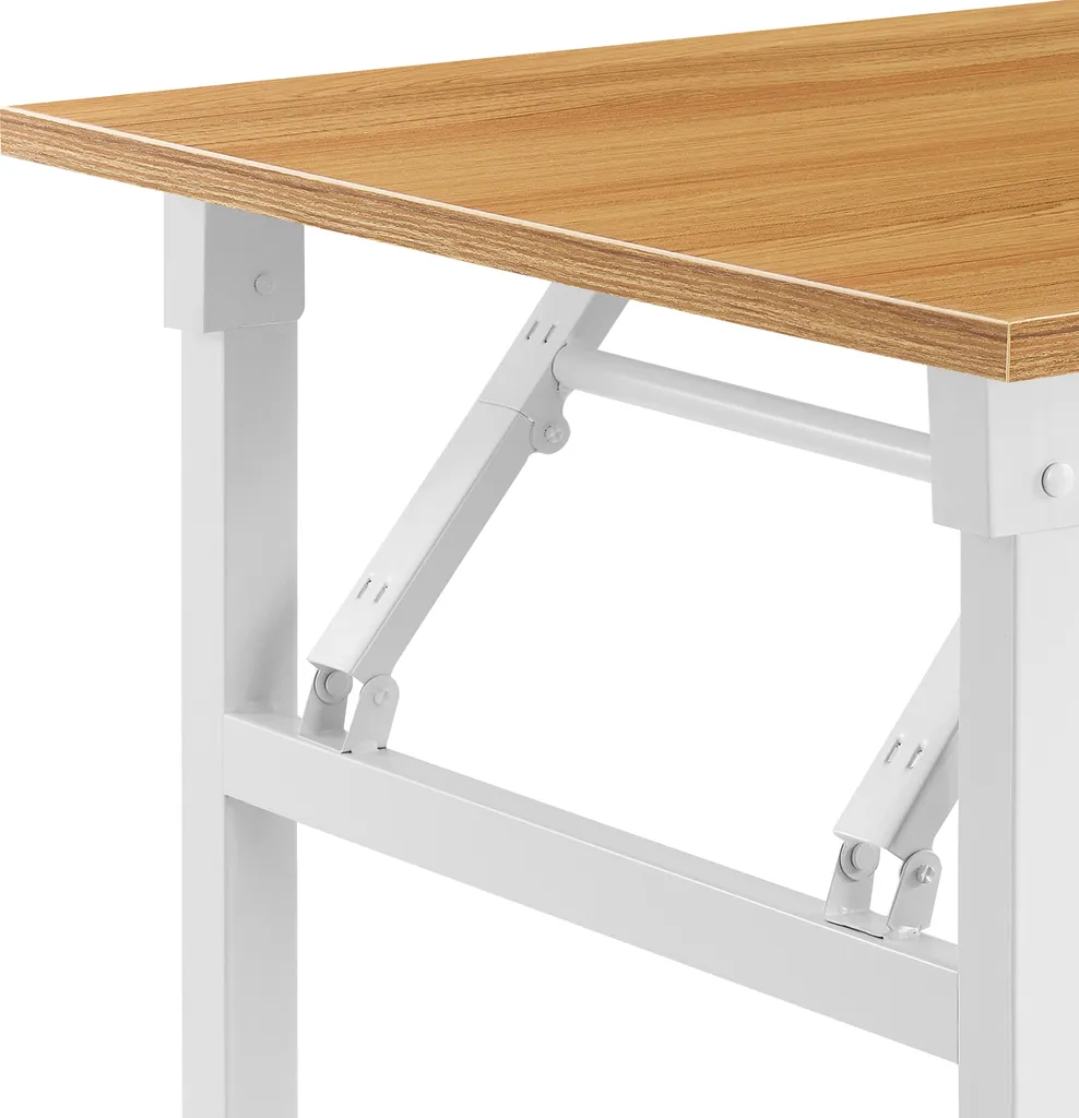 Tavolo Pieghevole Design 120x60cm [neu.haus]® Faggio e Bianco - 6