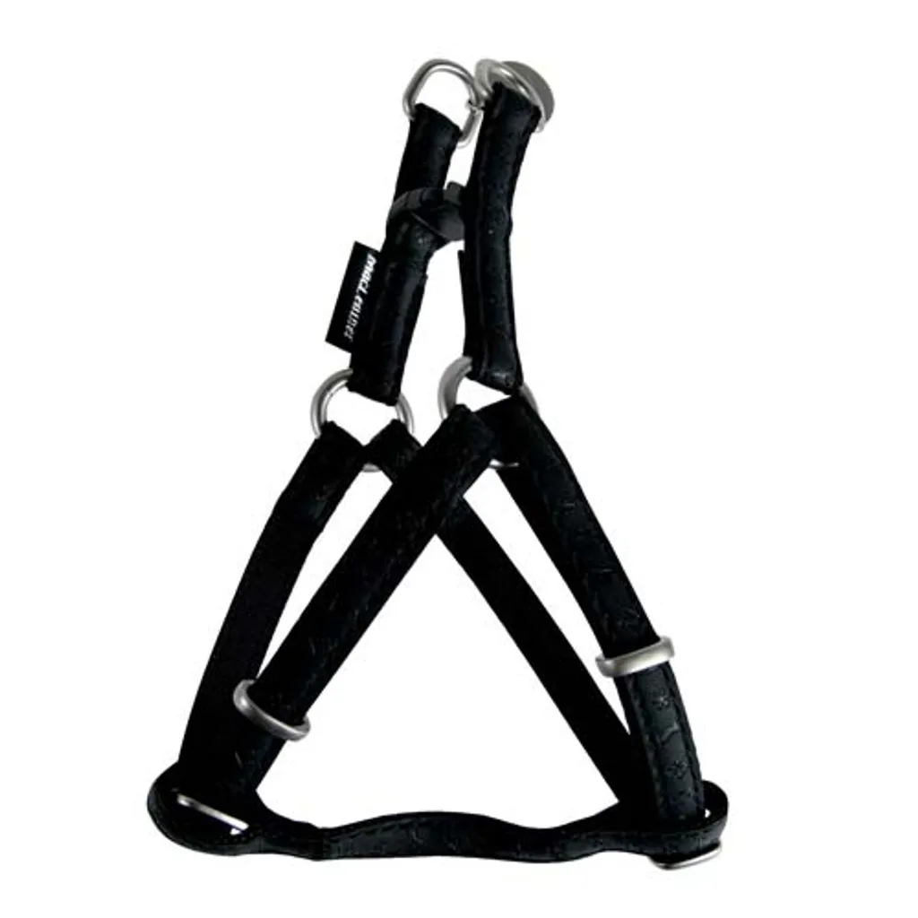 Harnais anti-traction en cuir noir pour grand chien 60-98cm Zolux Max Leather