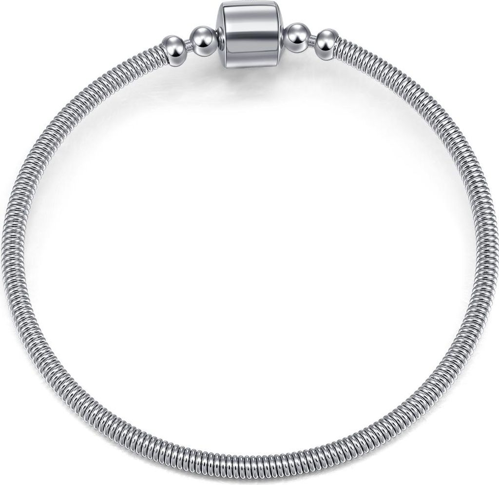 Bracelet modulaire Pandora en acier inoxydable, 19 cm Image du produit 