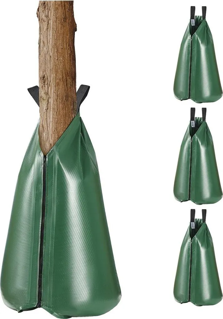 Kit 4 Sacchi Irrigazione Goccia Alberi 75L - PVC Pesante Anti-Siccità