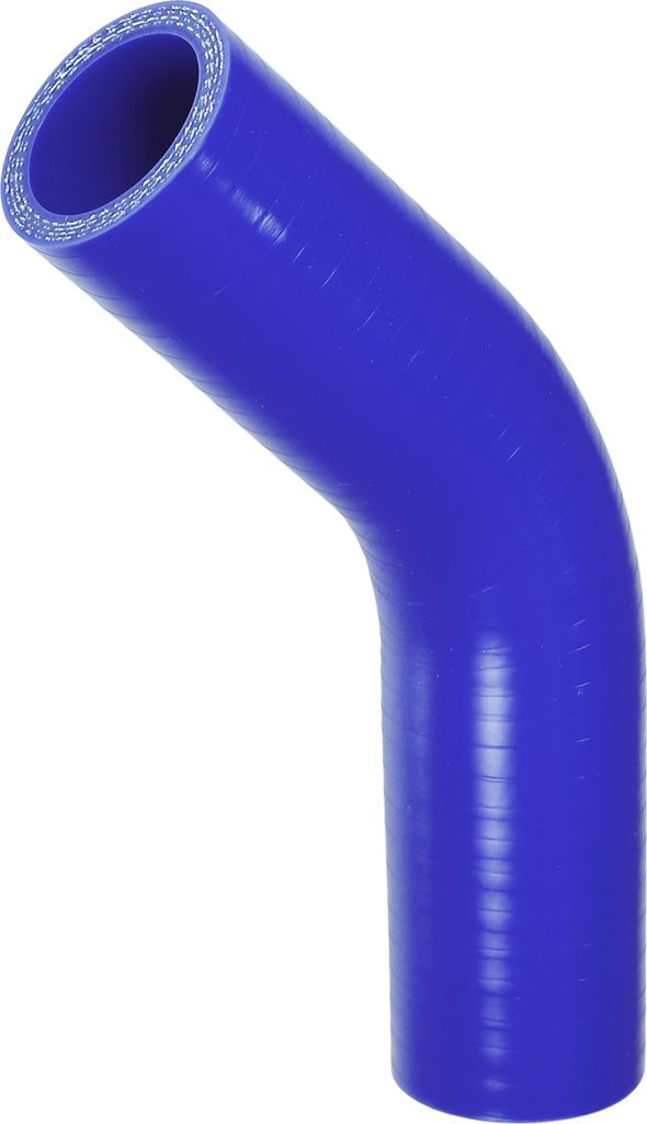 1 Stück 30mm 1,18" ID 90mm 3,54" Länge 45 Grad blau Autosilikonschlauch Kühlmittelschlauch Universal