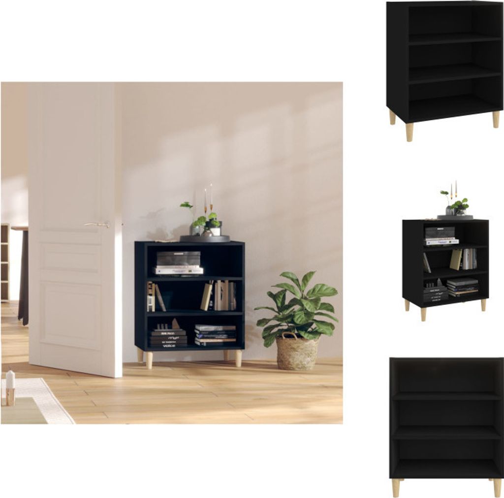 vidaXL Sideboard Schwarz 57x35x70 cm Holzwerkstoff - Sideboards