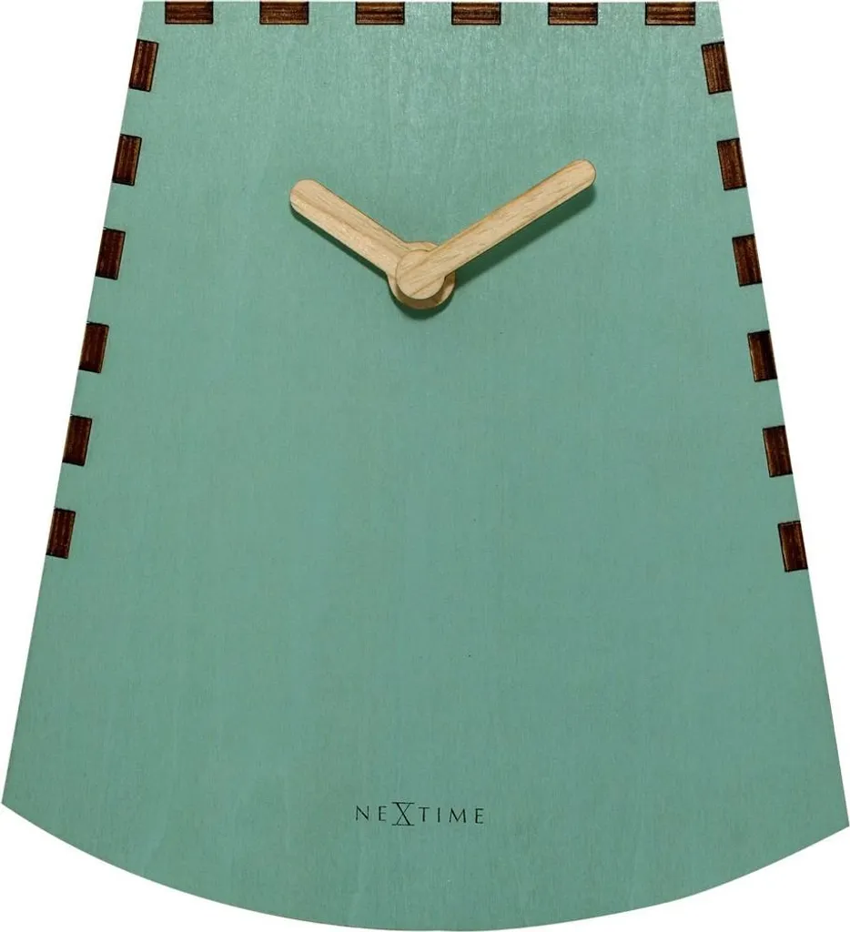 Pendule à poser NeXtime Rocky Turquoise - Horloge Silencieuse de Salon