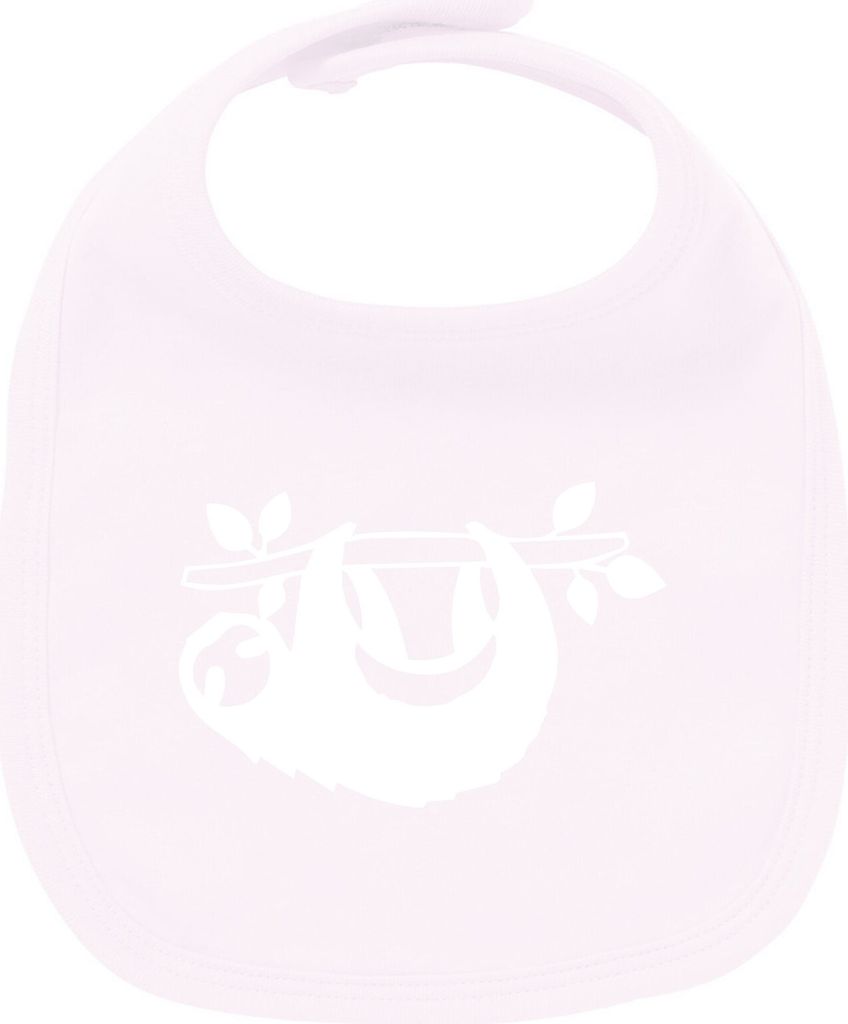 Huuraa Unisex Babylatz Faultier Silhouette Geschenk Babypink Baumwolle Faultier Mitbringsel