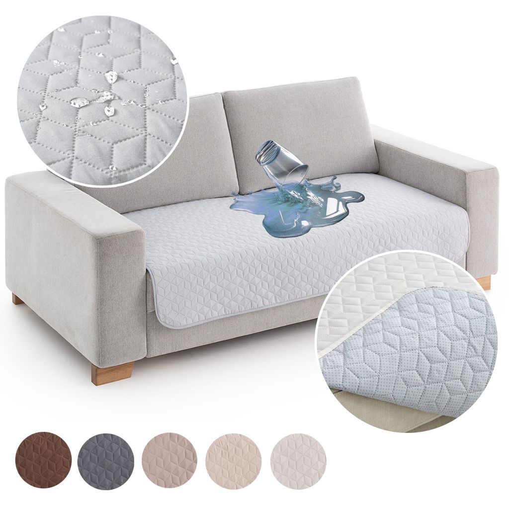 Wasserabweisend Bettdecke Abdeckung Läufer Abdeckung Schutz für Sofa Couch 65x180 cm HELLGRAU