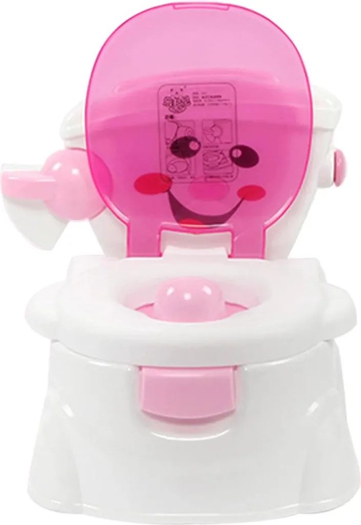 Pot pour enfants ergonomique avec dossier et poignées couleur lavande