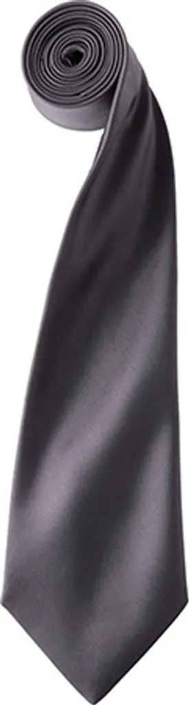 Cravatta da Lavoro Premier PR750 Satin Grigio | Alta Resistenza