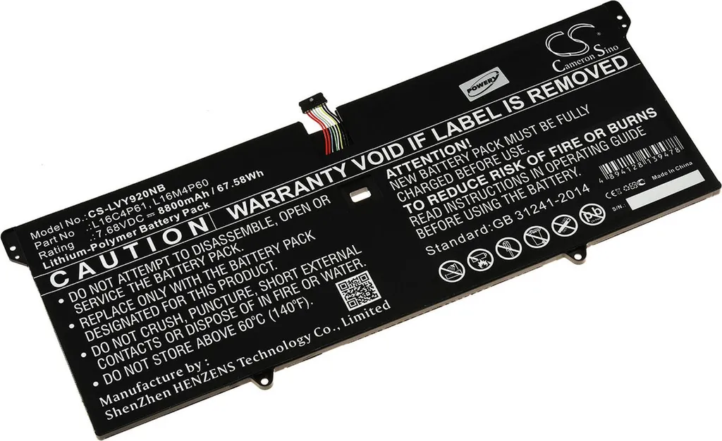 Batterie Longue Durée Yoga 920-13IKB 80Y7005FBM 9120mAh Robuste