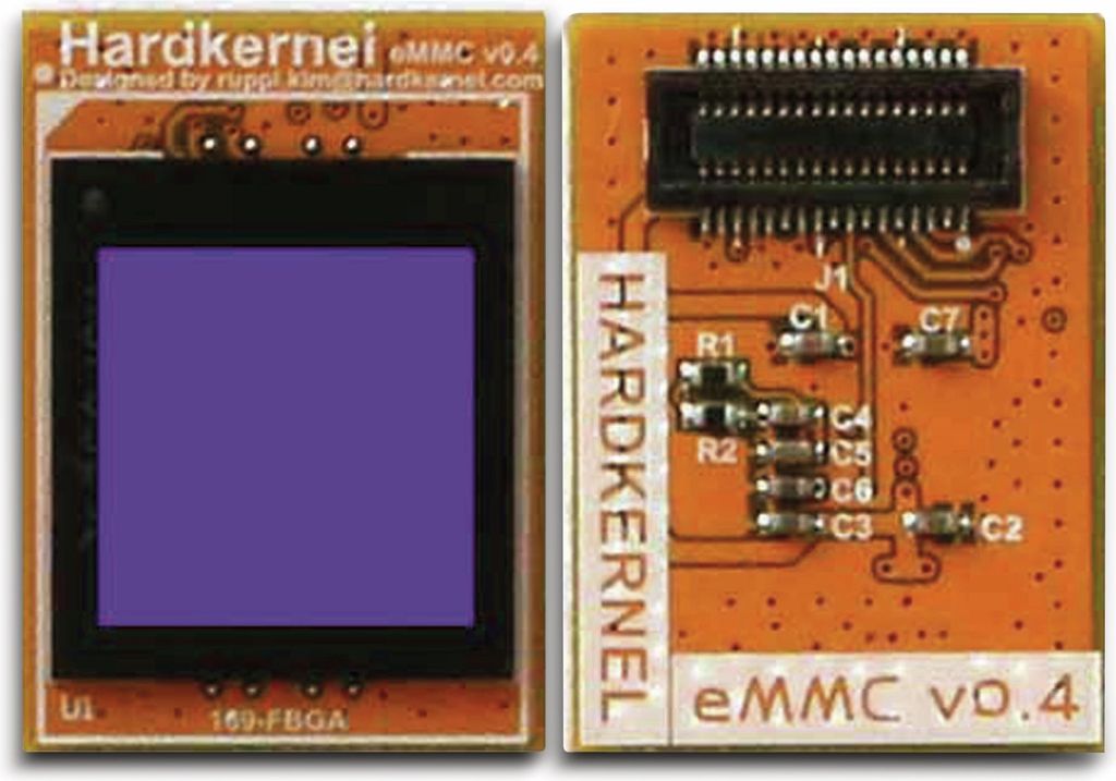 ODROID eMMC Modul 8GB für C4, Lese 165 MB/s, Schreib 125 MB/s, inkl. Adapter