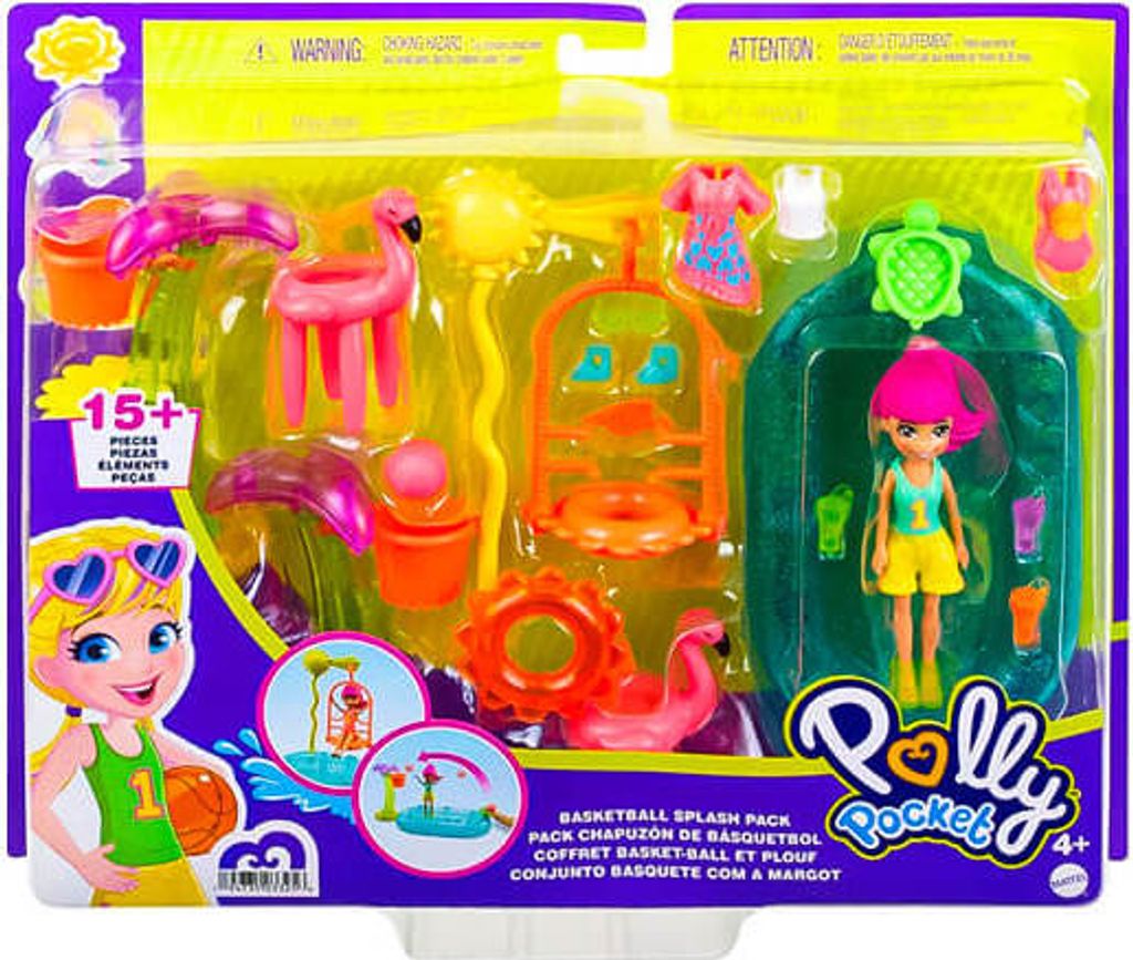 Mattel HDW 62 Polly Pocket Basketball Splash Pack