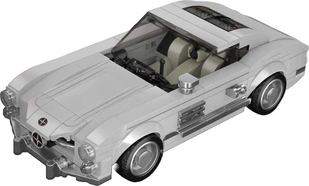 Mould King® 27037 300SL Sportwagen inkl. Vitrine Image du produit 