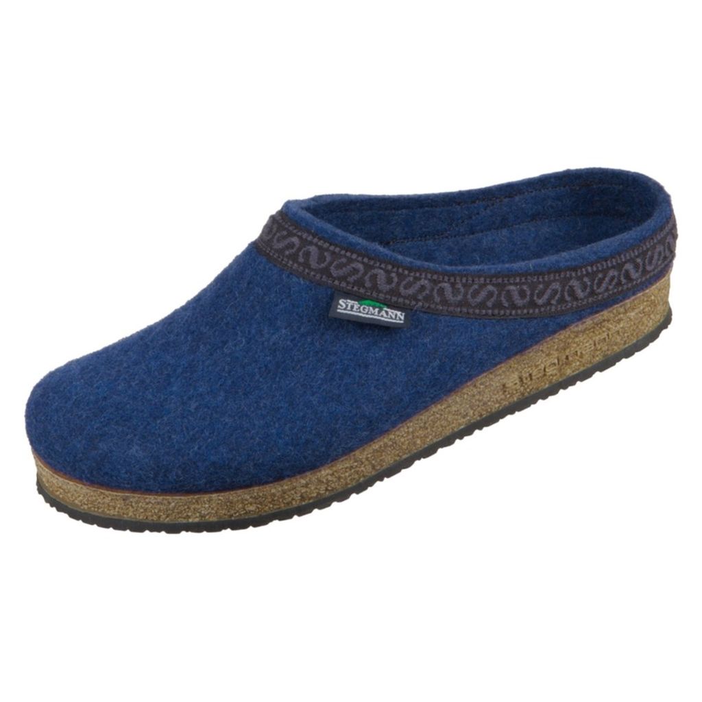 Stegmann Filz Clogs Hausschuh aus Wolle, Flexibles Kork-Latex-Fußbett, Bester Tragekomfort und optimale Passform