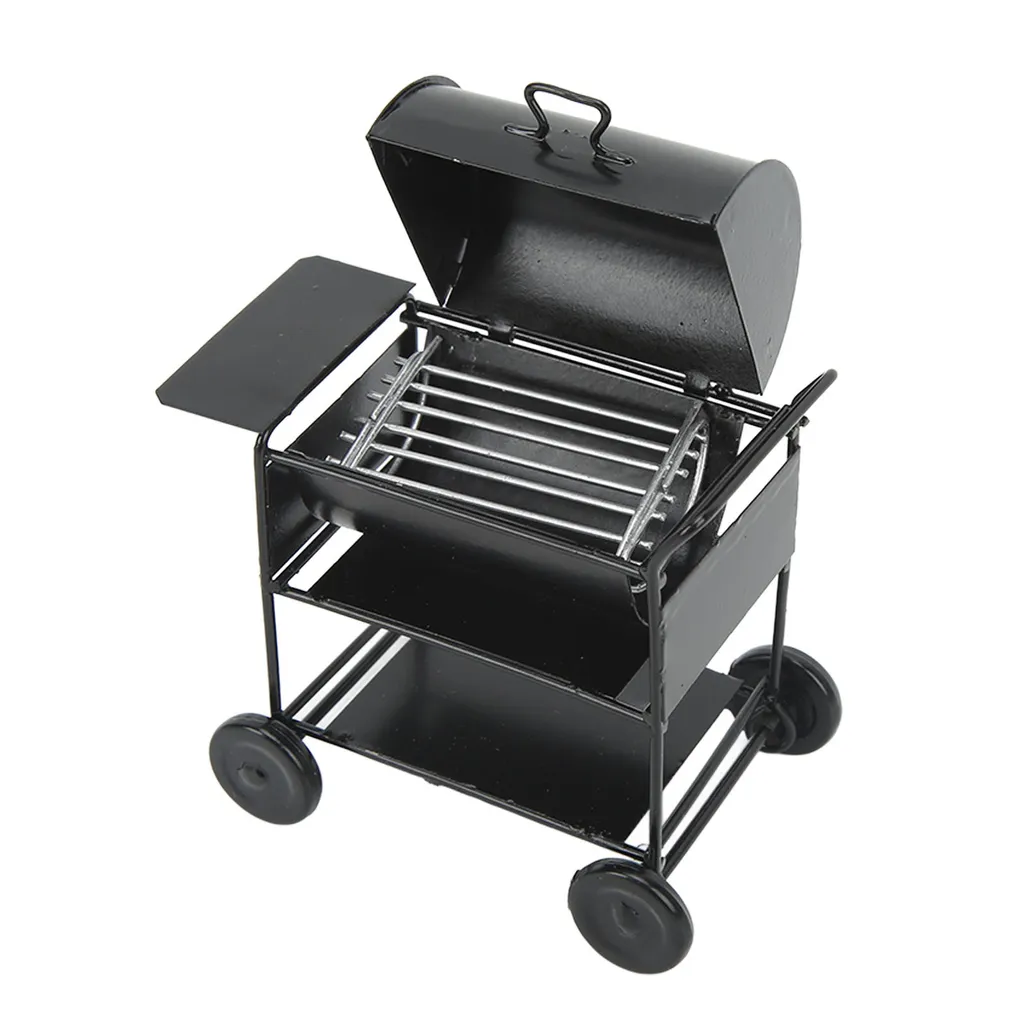 Casa delle bambole Mini BBQ Grill, Mini BBQ Grill Oven Model, 1/12 BBQ Grill Oven Model, 1/12 BBQ Grill Model, Dollhouse Miniature BBQ Grill, Dollhouse Decorazione