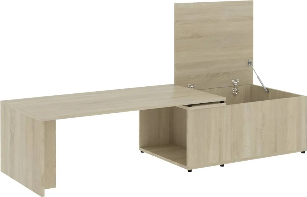 Tavolino in rovere Sonoma 150x50x35 cm materiale a base di legno - 13