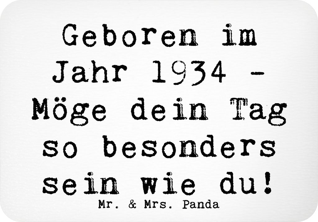 Mr. & Mrs. Panda magnet Spruch 1934 Geburtstag - Weiß - Geschenk, tafelmagnet, besondere Geburtstagswünsche, Erinnerungsstücke, Alter, whiteboar...