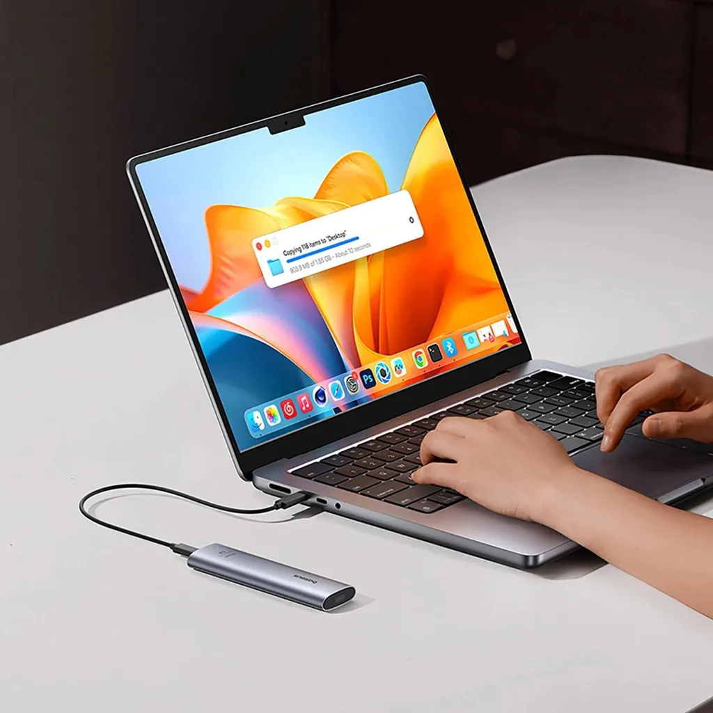 Baseus Flyjoy Contenitore SSD M.2 NVMe SATA 10Gbps Grigio | Offerta - 18