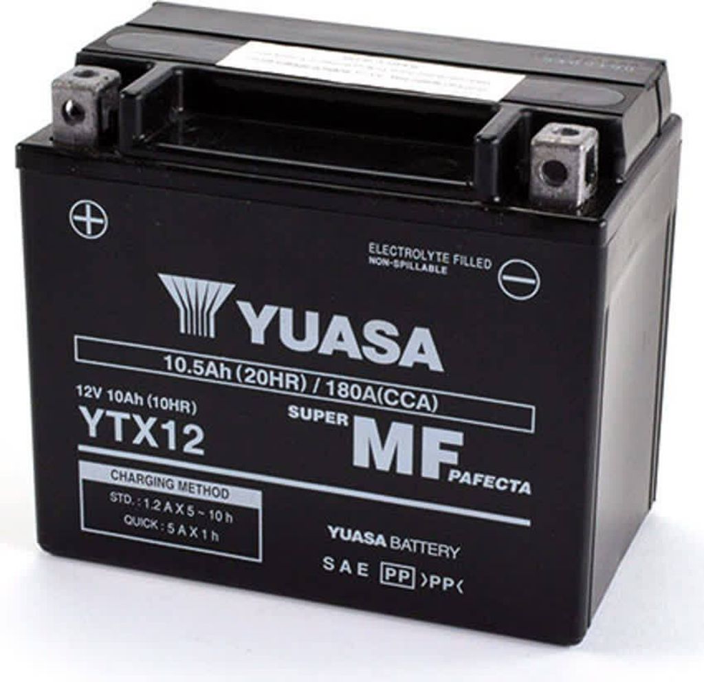 Batteria Yuasa YTX12 12V/10AH sigillata attivata Immagine del prodotto 