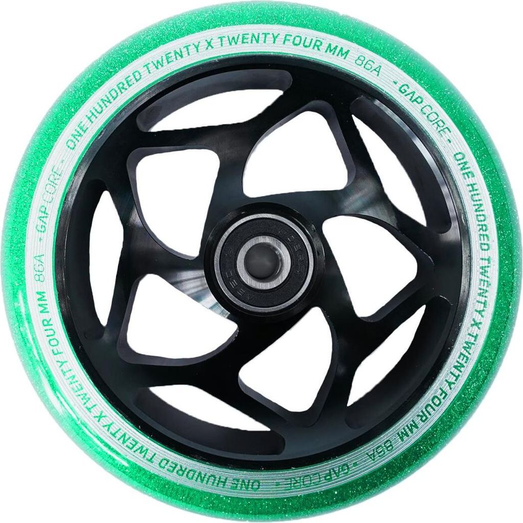 Blunt Gap Core Stunt-Scooter Wheel 120 mm schwarz/PU jade