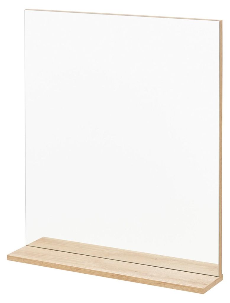 BadeDu MINHO Spiegel 60 cm mit Ablage Elegant & Praktisch für jedes Badezimmer, skandinavisches Design