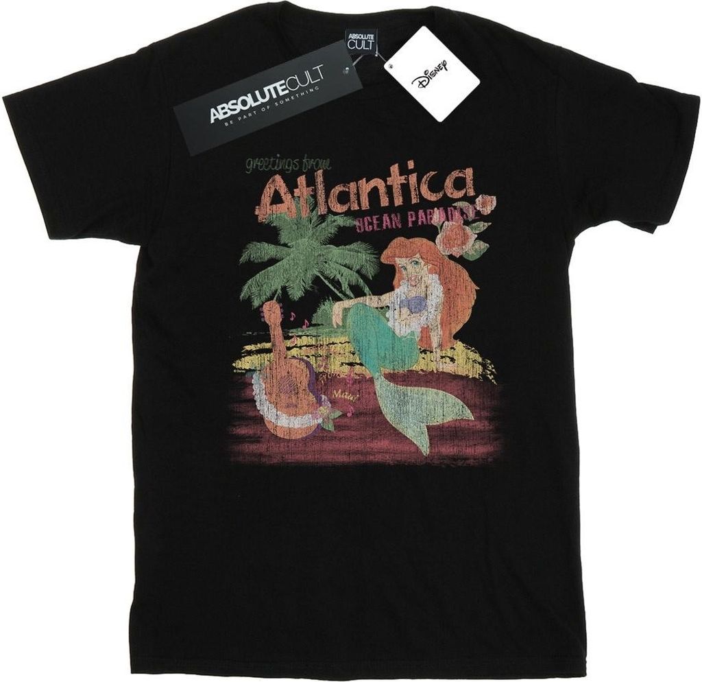 Disney - "The Little Mermaid Greetings From Atlantica" T-Shirt für Herren BI44293 (M) (Schwarz)