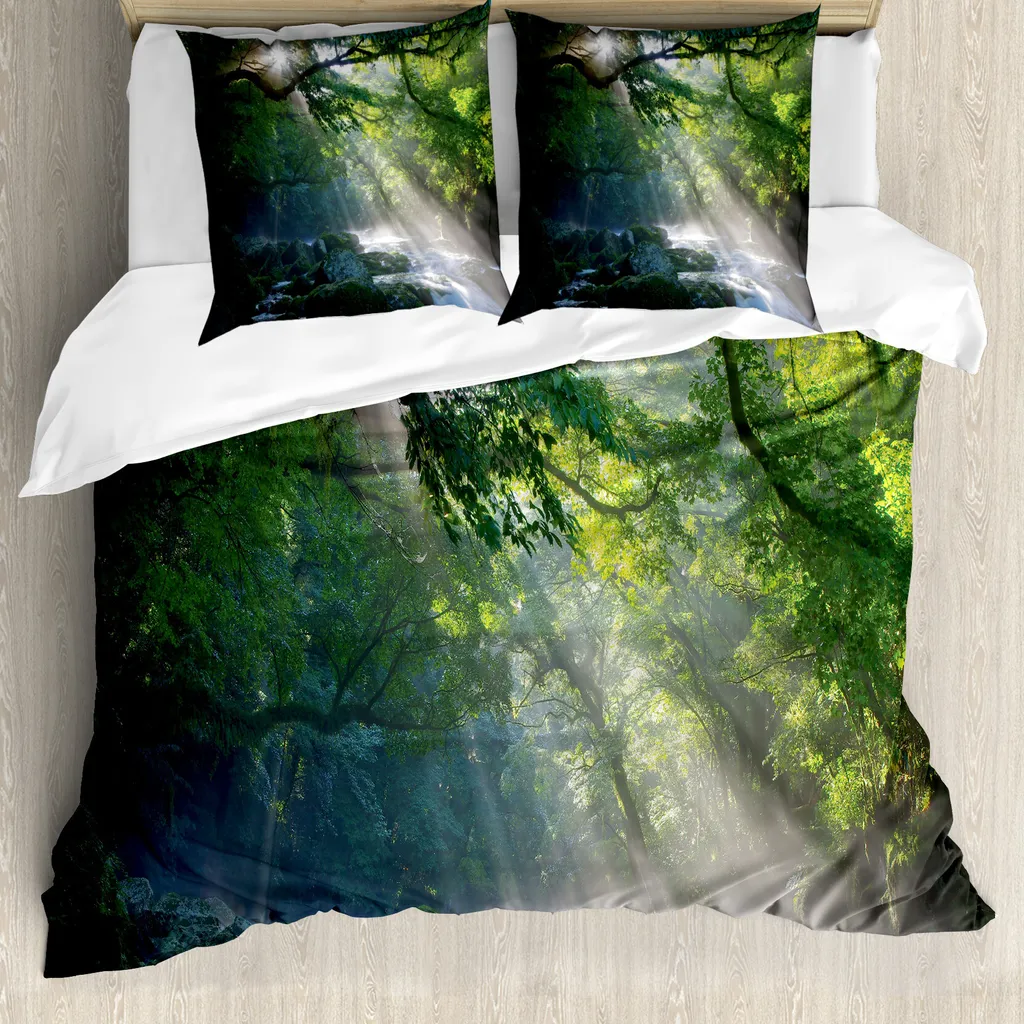 Set Letto ABAKUHAUS Foresta Pluviale Anallergico in Microfibra