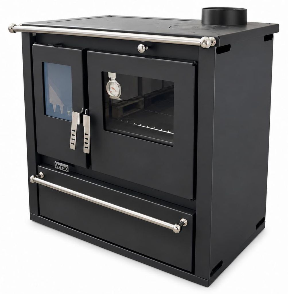 Stufa a legna Verso CS Plus – 7,7 kW, con forno e piano Immagine del prodotto 