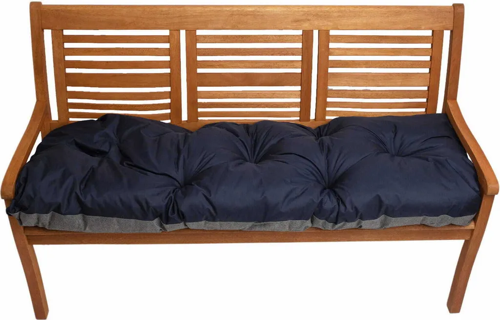 Cuscino Blu Scuro per Panca 120x50 | Morbido, Lavabile e Resistente