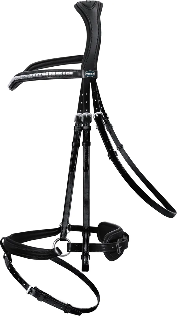Bridon Passierblu Balance Havane - Filet en Cuir pour Cheval de Sang