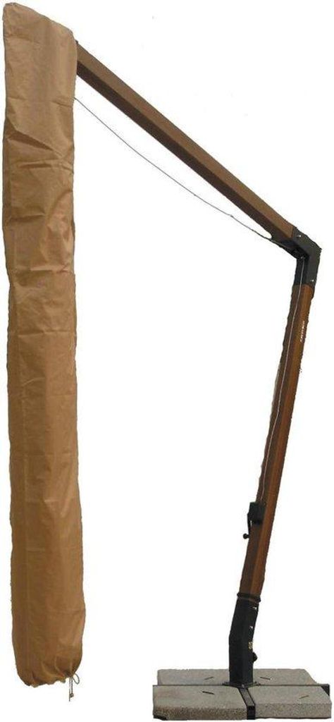 Zentraler Parasol 300x400x2 cm Beige Sonnenschirmabdeckung