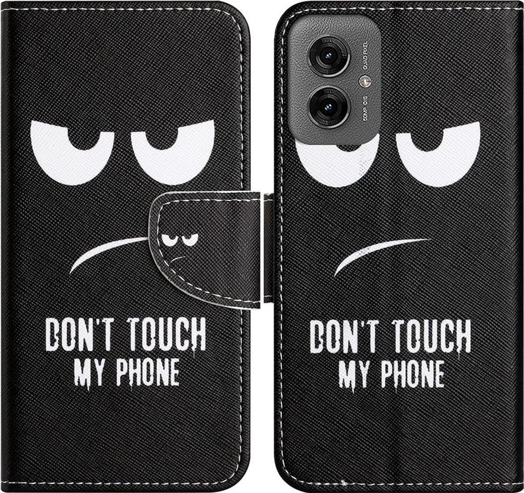Motorola Moto G55 Hülle - Coverup Klapphülle - Don't Touch