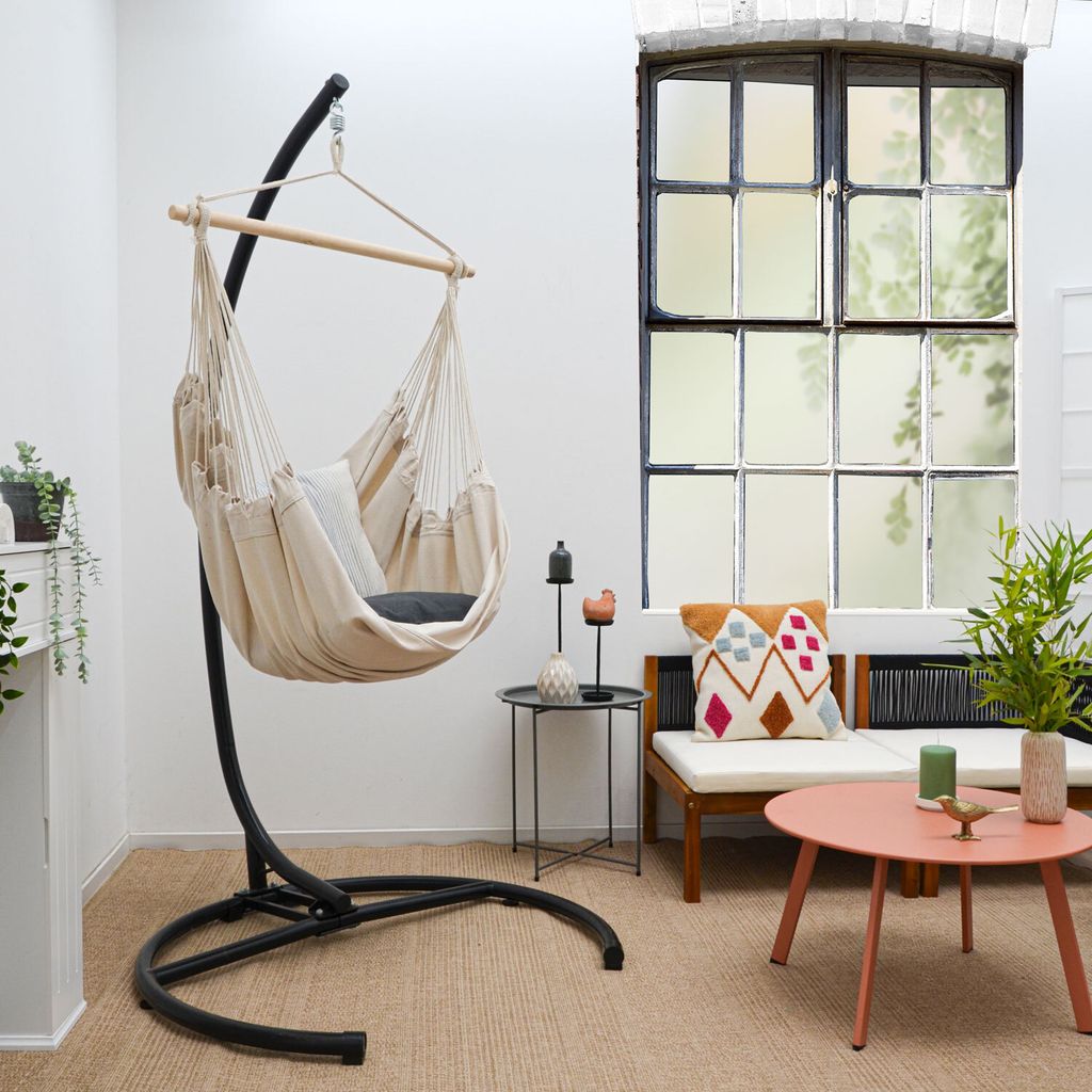 XL Hängesessel Outdoor 155x125cm - Garten Relaxsessel Outdoor Hängesessel Indoor