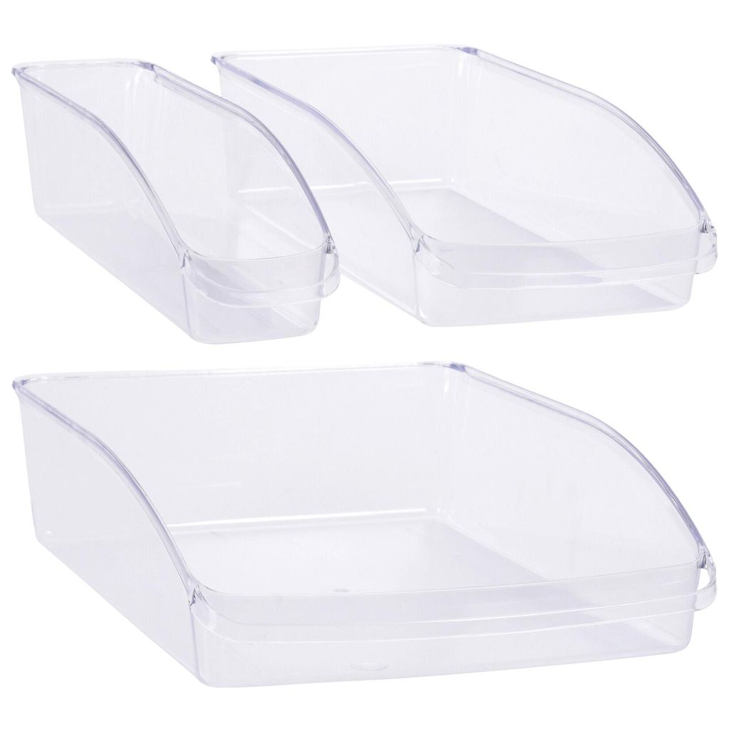 3tlg. Set Kühlschrank Korb Aufbewahrungsbehälter Produktbild 