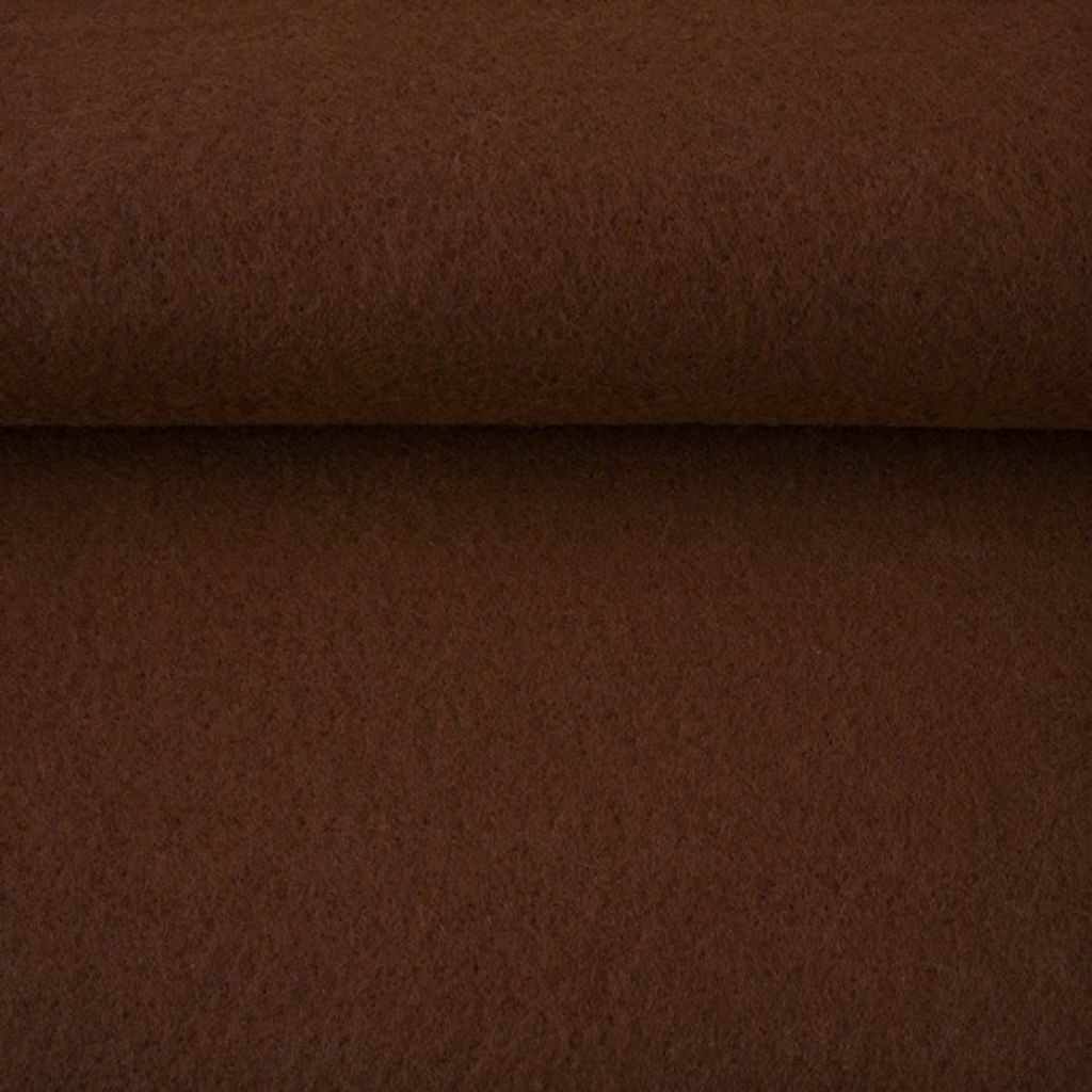 Filz Carsten 5mm Braun 670 g/m², 0,25m, Stoffe Meterwaren, Produktbild 