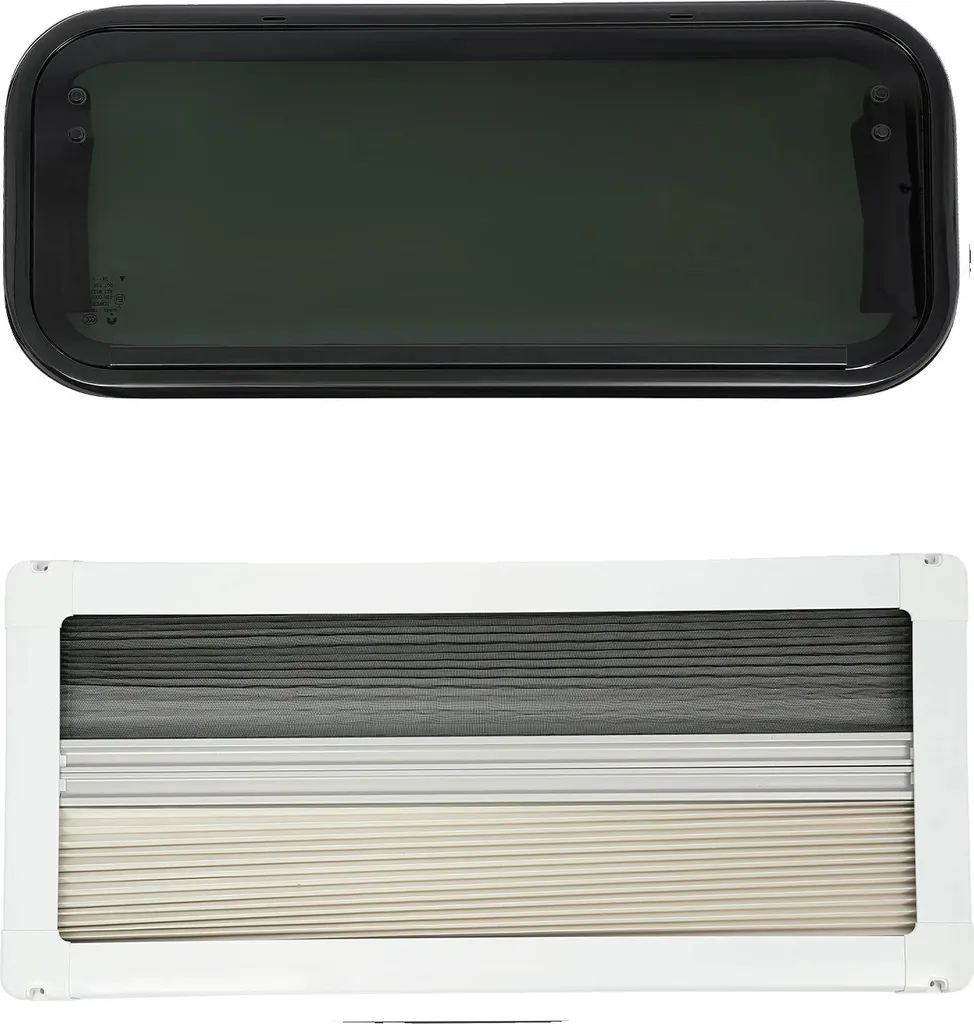 Fenêtre coulissante RV installation facile avec cadre robuste blanc