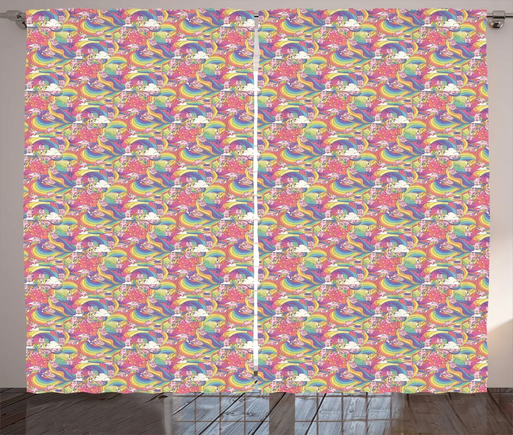 Tenda Rustica Caricatura Unicorno 280x175 cm | Calore per la Casa