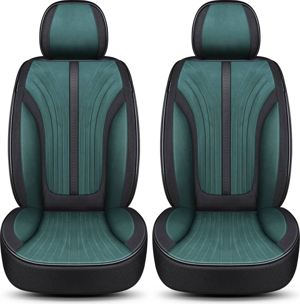 Fiat Panda Typ 312/319 Bj ab 2011 kompatible Schonbezüge in Schwarz / Grün V4