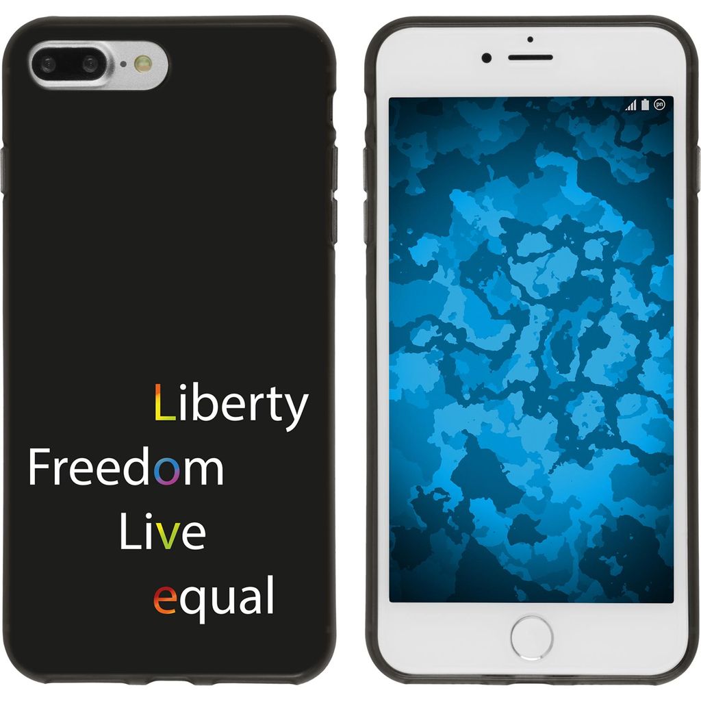 PhoneNatic Case kompatibel mit Apple iPhone 7 Plus / 8 Plus Silikon-Hülle pride Wörter M2