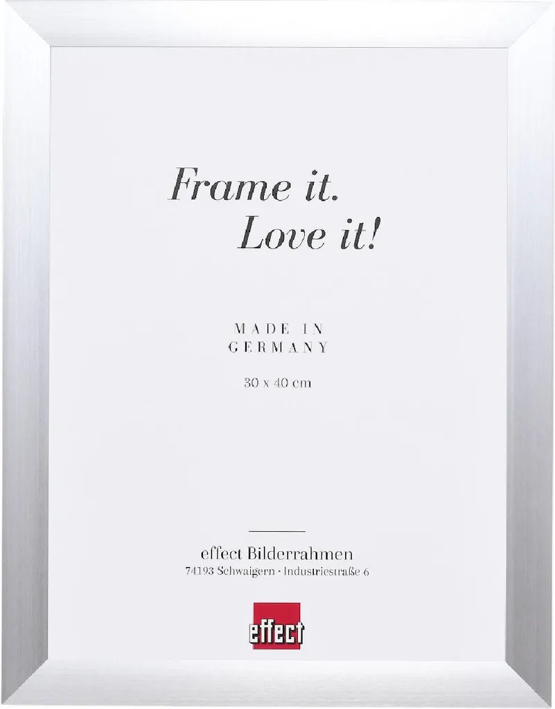 Cornice 40x40 Argento Alluminio Effect S3 per Ricordi Speciali