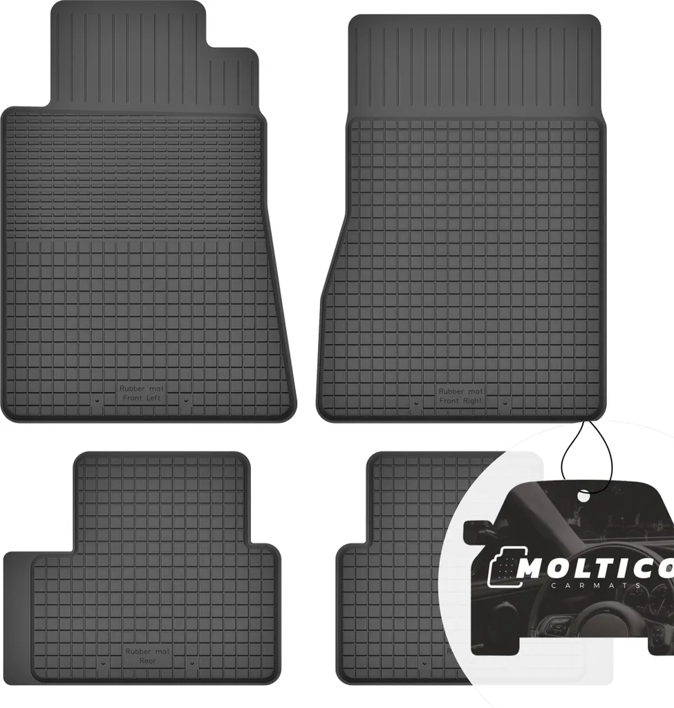 Tappetini Auto Gomma su Misura per Mercedes A W169 (2004-2011) - 4 Pezzi