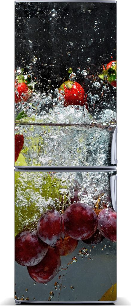 Tulup Kühlschrankdekoration - Magnetmatte - 70 cm x 190 cm - Magnet auf dem Kühlschrank - Früchte Unter Wasser