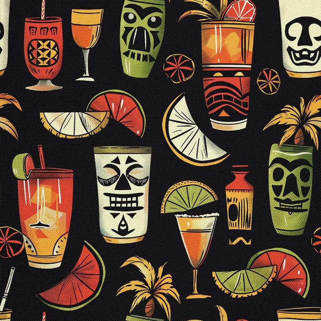 OUTDOOR DEKOSTOFFE OXFORD - Motiv Cocktail | DX8708