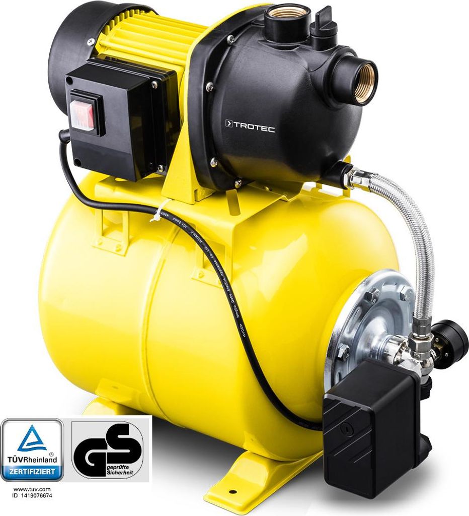 TROTEC Hauswasserwerk TGP 1025 E | Gartenpumpe | Wasserwerk Produktbild 