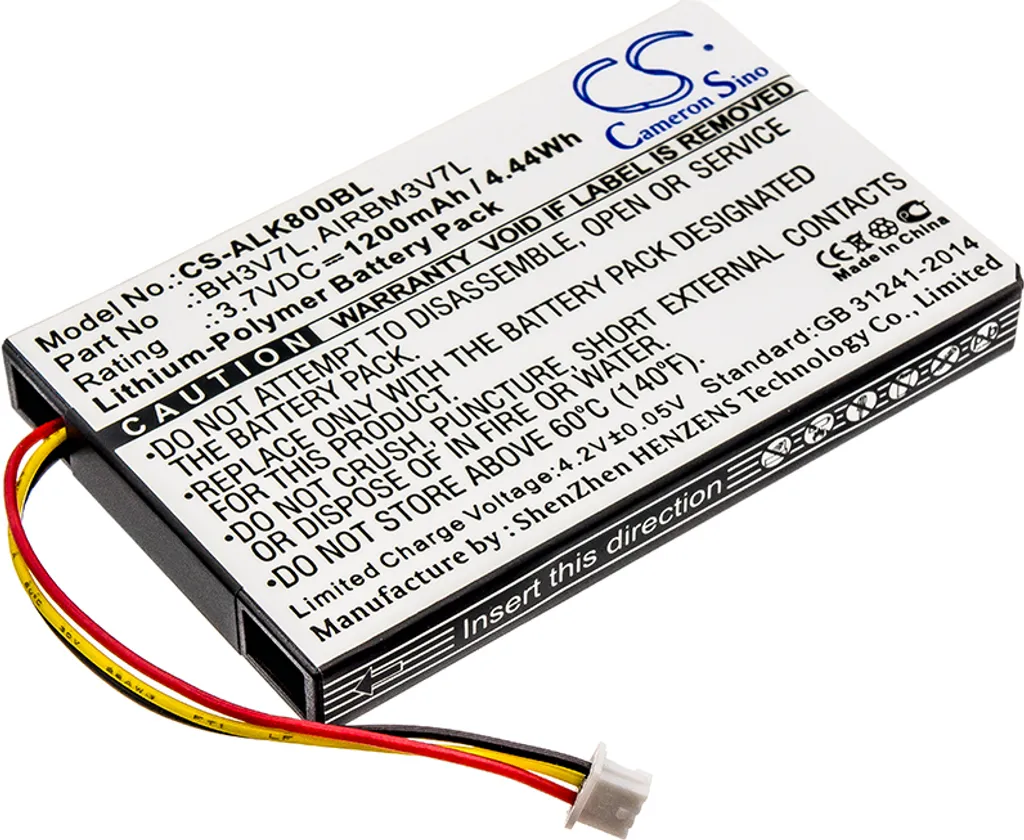 Batteria TECHTEK per Autec Air A4 A6 A8 | Sostituisce AIRBM3V7L 3.7V