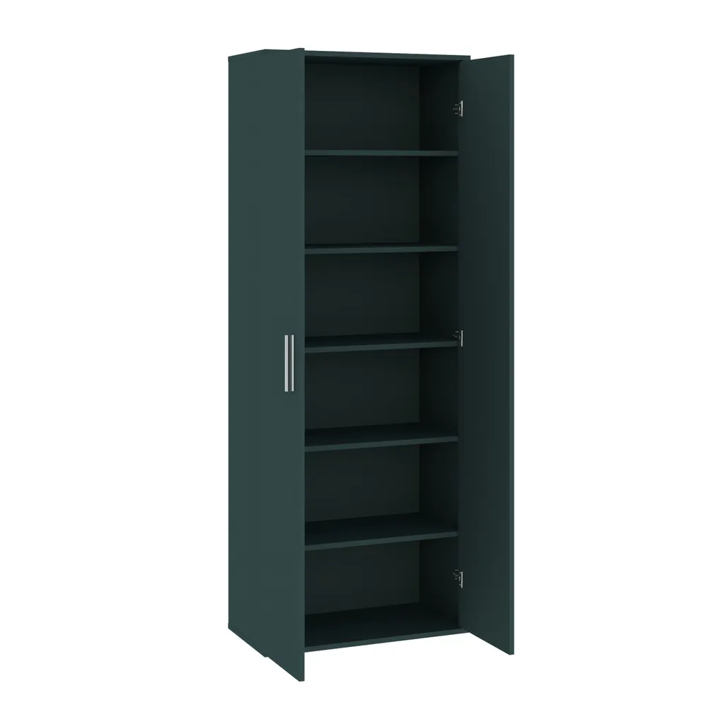 Vestiaire d'entrée compact SAVOY 69 cm anthracite pour petit espace
