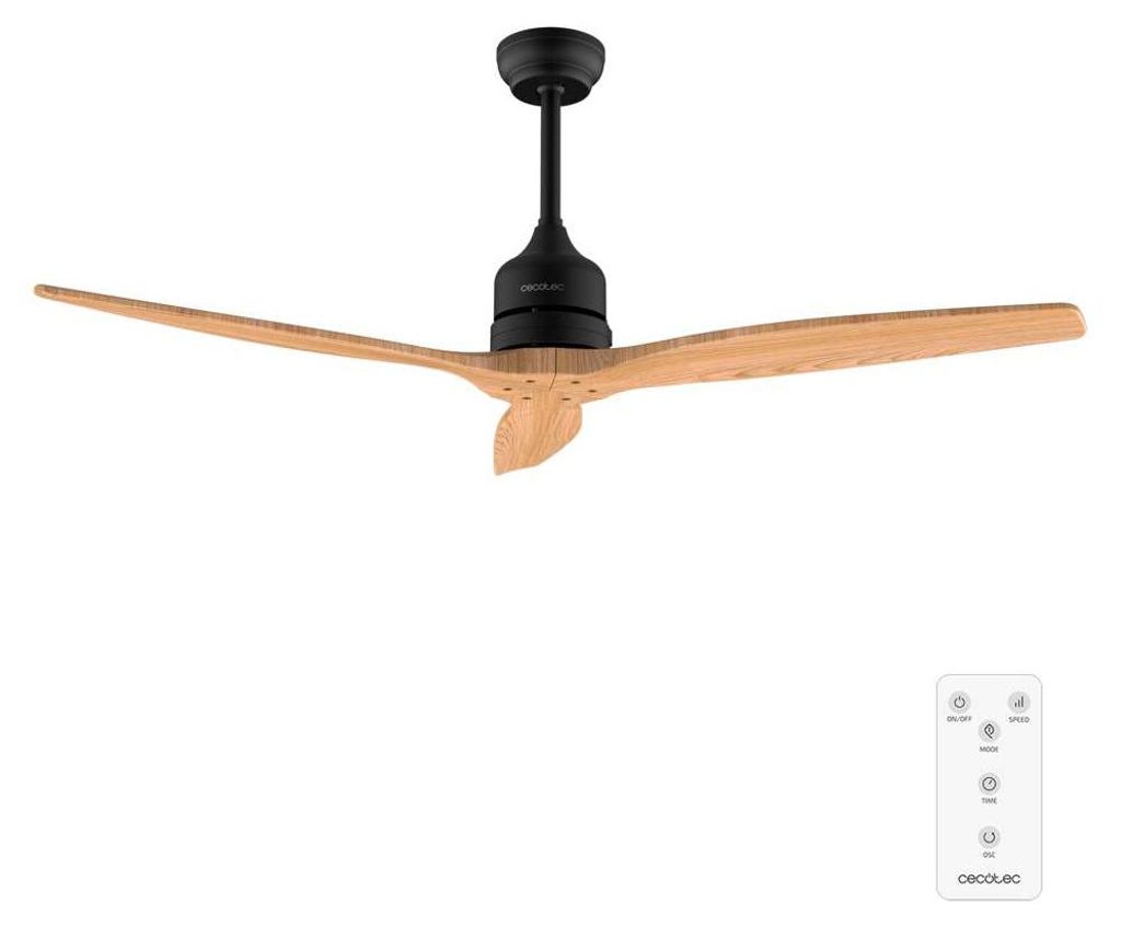 Cecotec Deckenventilator ohne Licht EnergySilence Aero 5270 Schwarz & WeißHolz